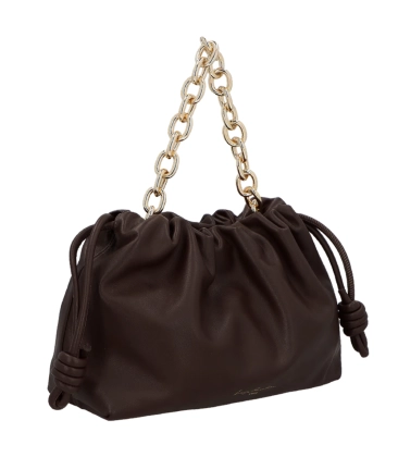 BOLSA MÉDIA SLOUCH LUIZA BARCELOS MARROM