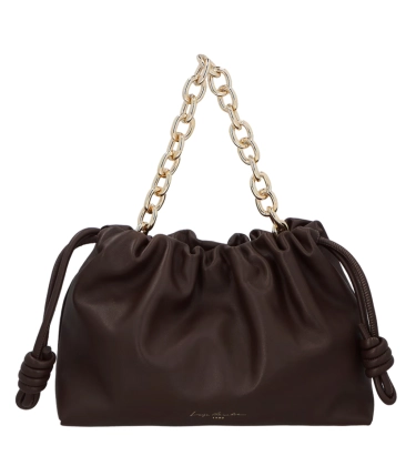 BOLSA MÉDIA SLOUCH LUIZA BARCELOS MARROM