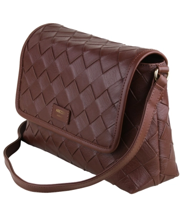 BOLSA MÉDIA TRESSÊ AREZZO MARROM