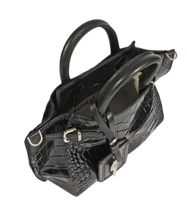 BOLSA MINI TOTE HEAVEN CROCO SCHUTZ PRETO