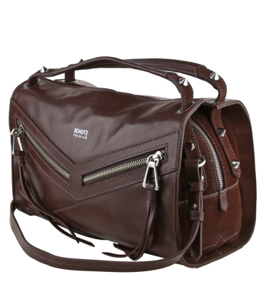 BOLSA MINI TOTE OLIVIA SCHUTZ MARROM