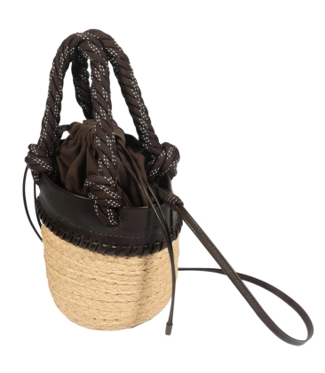 BOLSA MINI TOTE VALENTINA BY NATI VOZZA SCHUTZ MARROM