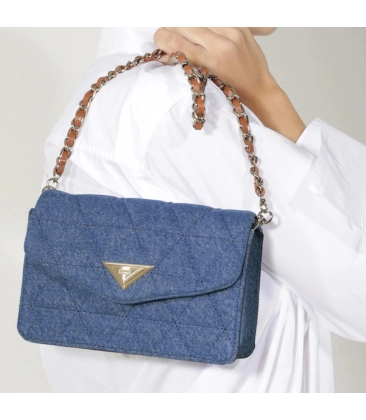 BOLSA PEQUENA MATELASSÊ 944 SCHUTZ AZUL