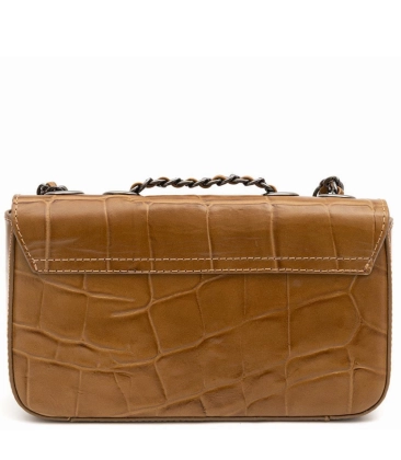 BOLSA PEQUENA ANNE CROCO ISLA CARAMELO