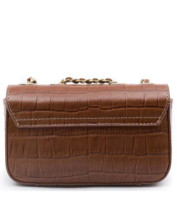BOLSA PEQUENA ANNE NEW CROCO ISLA MARROM