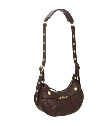 BOLSA PEQUENA BAGUETE LUIZA BARCELOS MARROM