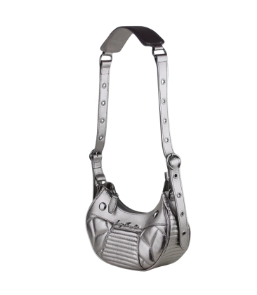 BOLSA PEQUENA BAGUETE LUIZA BARCELOS PRATA