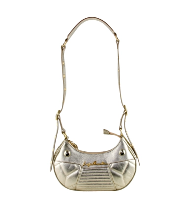 BOLSA PEQUENA BAGUETE SLIM LUIZA BARCELOS DOURADO