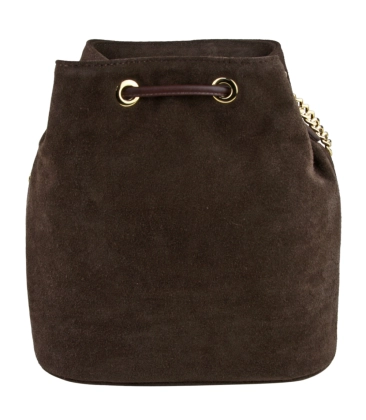 BOLSA PEQUENA BUCKET LUIZA BARCELOS MARROM