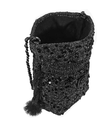 BOLSA PEQUENA BUCKET SAKE SCHUTZ PRETO