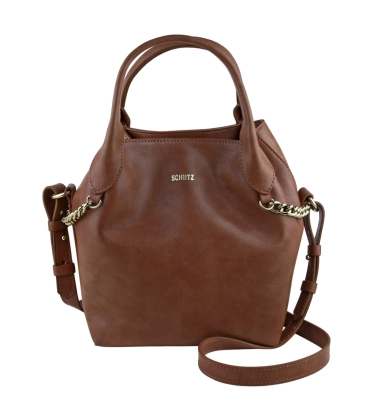 BOLSA PEQUENA BUCKET SCHUTZ MARROM