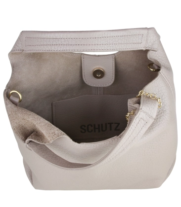 BOLSA PEQUENA HOBO AGNES SCHUTZ BEGE