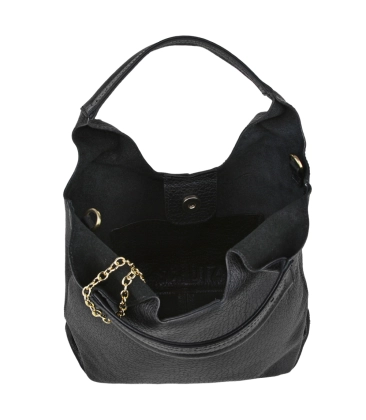 BOLSA PEQUENA HOBO AGNES SCHUTZ PRETO