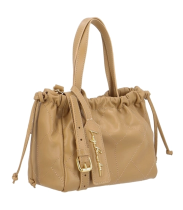 BOLSA PEQUENA HOBO LUIZA BARCELOS BEGE