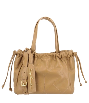 BOLSA PEQUENA HOBO LUIZA BARCELOS BEGE