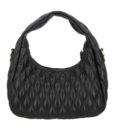 BOLSA MÉDIA HOBO MATELASSÊ LUIZA BARCELOS PRETO