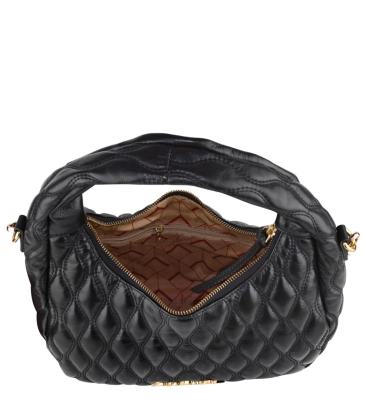 BOLSA MÉDIA HOBO MATELASSÊ LUIZA BARCELOS PRETO