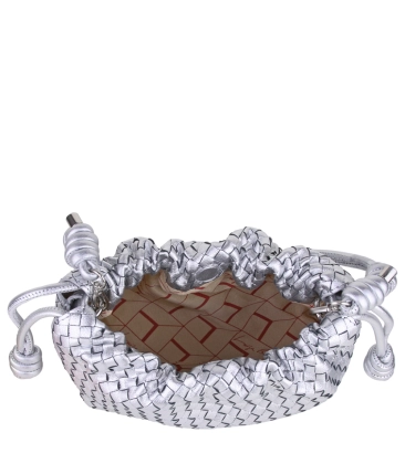 BOLSA PEQUENA LUIZA BARCELOS PRATA