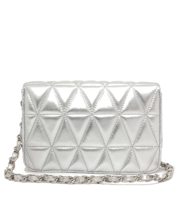 BOLSA PEQUENA MATELASSÊ 944 SCHUTZ PRATA