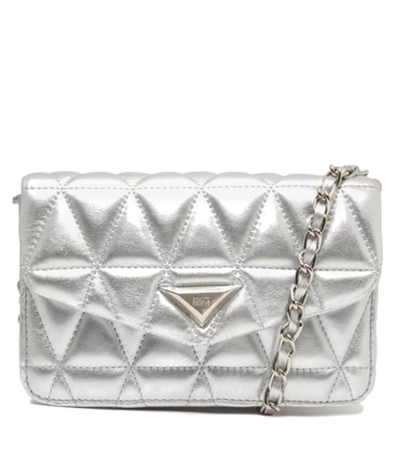 BOLSA PEQUENA MATELASSÊ 944 SCHUTZ PRATA