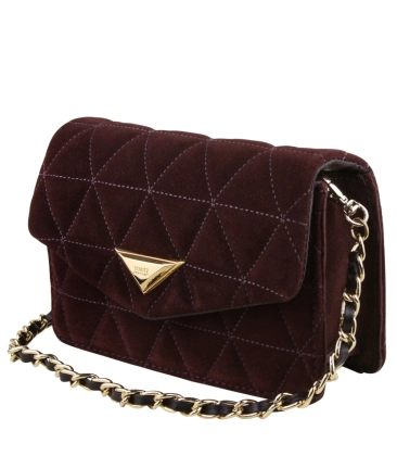BOLSA PEQUENA MATELASSÊ 944 SCHUTZ MARROM