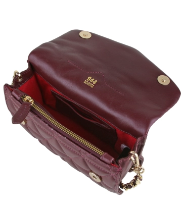 BOLSA PEQUENA MATELASSÊ 944 SCHUTZ VINHO