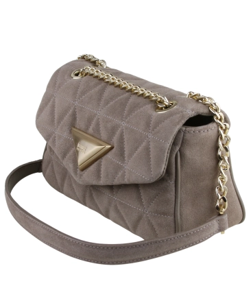 BOLSA MÉDIA MATELASSÊ 944 SCHUTZ CINZA