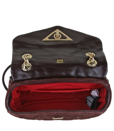 BOLSA PEQUENA MATELASSÊ SCHUTZ MARROM