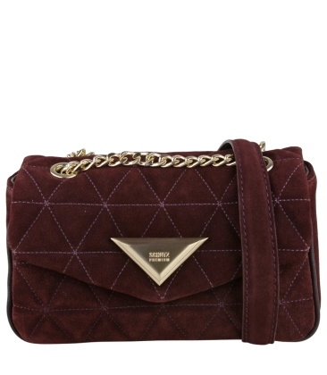 BOLSA PEQUENA MATELASSÊ SCHUTZ MARROM