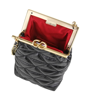 BOLSA PEQUENA MATELASSÊ SCHUTZ PRETO