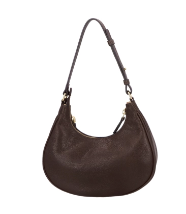 BOLSA PEQUENA MEIA LUA LUIZA BARCELOS MARROM