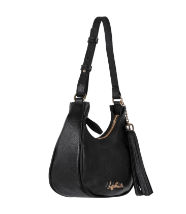 BOLSA PEQUENA MEIA LUA LUIZA BARCELOS PRETO