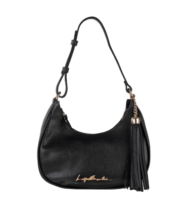 BOLSA PEQUENA MEIA LUA LUIZA BARCELOS PRETO