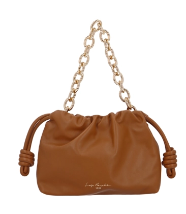 BOLSA PEQUENA SLOUCH LUIZA BARCELOS CARAMELO
