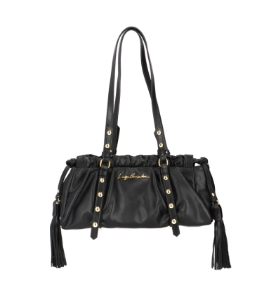 BOLSA PEQUENA SLOUCH LUIZA BARCELOS PRETO