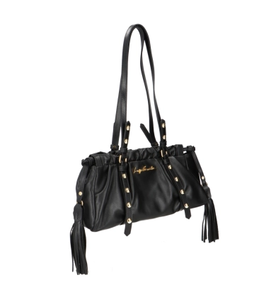 BOLSA PEQUENA SLOUCH LUIZA BARCELOS PRETO