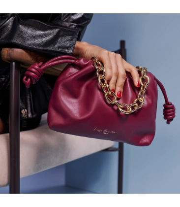 BOLSA PEQUENA SLOUCH LUIZA BARCELOS VINHO