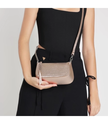 BOLSA PEQUENA TINA SCHUTZ DOURADO