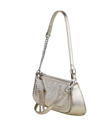 BOLSA PEQUENA TINA SCHUTZ DOURADO
