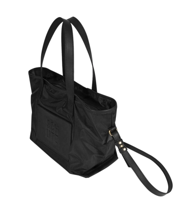 BOLSA PEQUENA TOTE WILLA SCHUTZ PRETO
