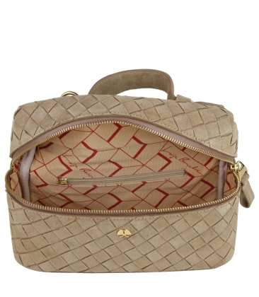 BOLSA PEQUENA TRESSÊ LUIZA BARCELOS BEGE