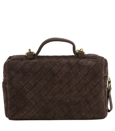 BOLSA PEQUENA TRESSÊ LUIZA BARCELOS MARROM