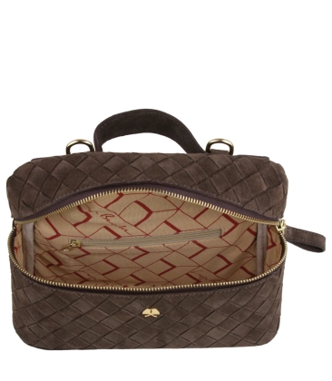 BOLSA PEQUENA TRESSÊ LUIZA BARCELOS MARROM
