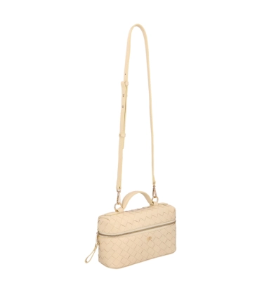 BOLSA PEQUENA TRESSÊ VANITY LUIZA BARCELOS BEGE