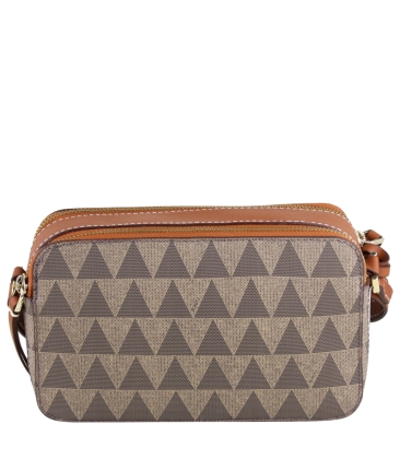 BOLSA PEQUENA TRIANGLE SCHUTZ MARROM
