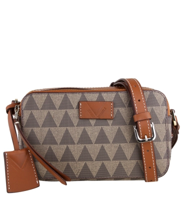 BOLSA PEQUENA TRIANGLE SCHUTZ MARROM