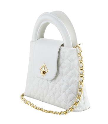 BOLSA PEQUENA VIENA MATELASSÊ LUIZA BARCELOS BRANCO