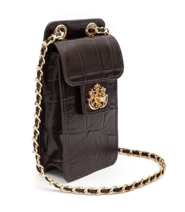 BOLSA POUCH ANNE ISLA MARROM