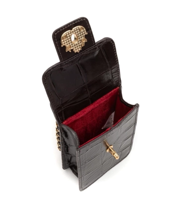 BOLSA POUCH ANNE ISLA MARROM