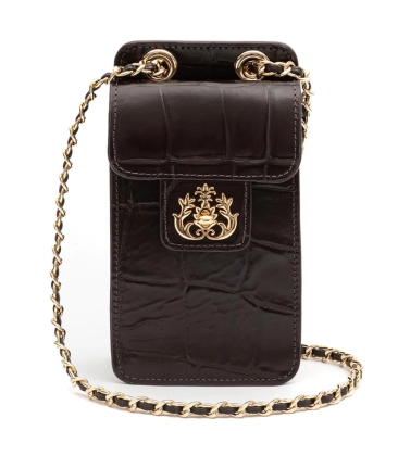 BOLSA POUCH ANNE ISLA MARROM